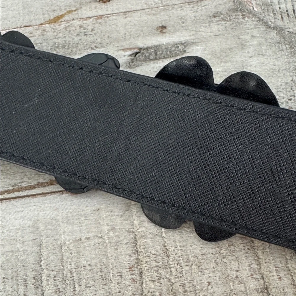 Michael Kors leather Floral Embellished Black and White Women's‎ crossbody Strap